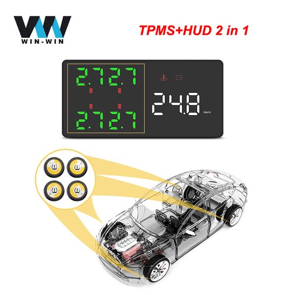 

hud v612 head up display + tpms 2in1 car obd obd2 display hud v612 on-board computer car speedometer headup