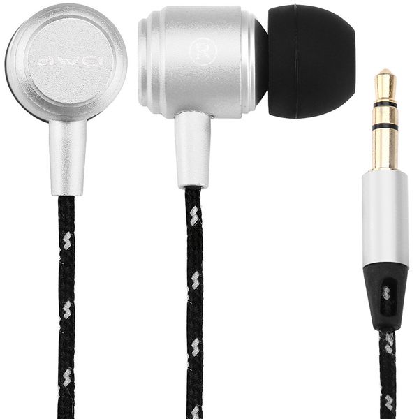 

awei es - q35 super bass in-ear earphone with 1.2m cable for smartphone tablet pc