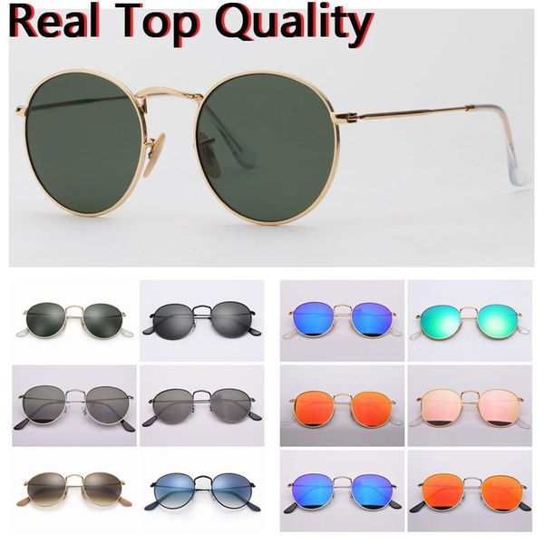 

barcode sun round cloth, real glass uv400 lenses accessories original glasses stickers case, metal box, 2020 sunglasses leather ofefm