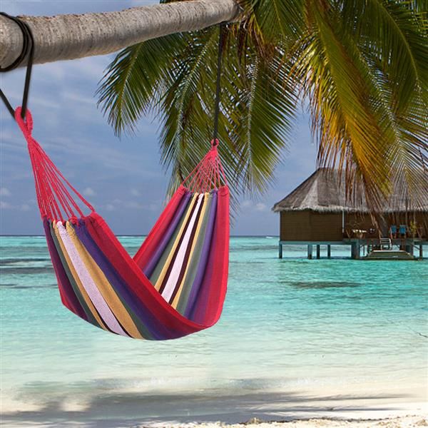

200*80cm hammock portable hammock chairs polyester & cotton swing bed strip swing chair