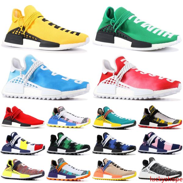 

2019 human race nmd pharrell williams hu solar pack orange yellow nobel ink scarlet bbc mens womens designer sneakers us 5-11.5