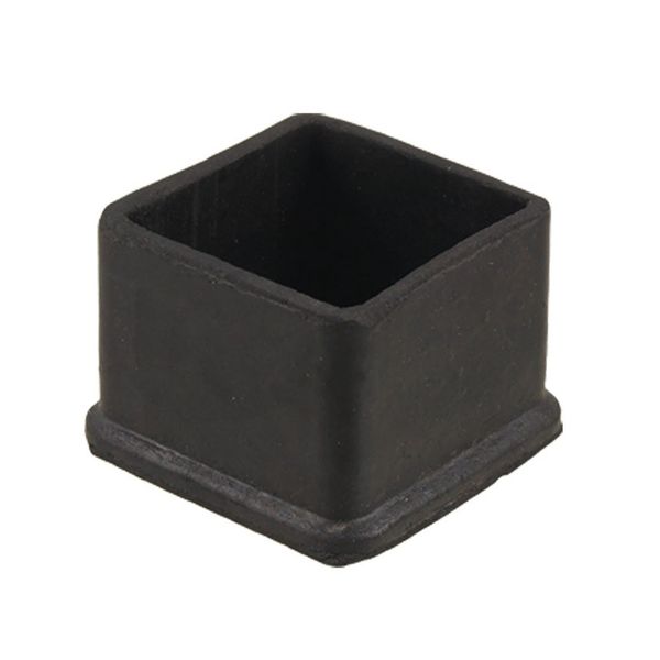 

1 9/16" rubber square table leg cap furniture cover black