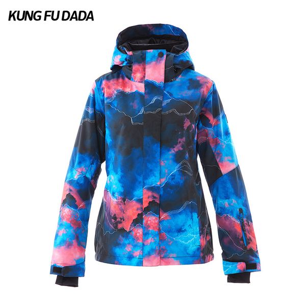 

2019 lady's ski suit winter warm windproof waterproof outdoor sport snow jacket with adjust cap snow skiing snowboarding coats