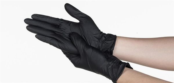 

pcs black color latex garden for work glove home rubber or cleaning universal food gloves qaqiq6