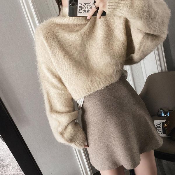 

short sweater 2020 pullovers black women sweater, White;black