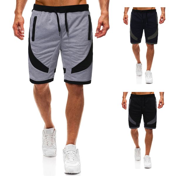 

summer fashion men sporting beaching shorts trousers cotton bodybuilding sweatpants fitness short jogger casual gyms men shorts, White;black