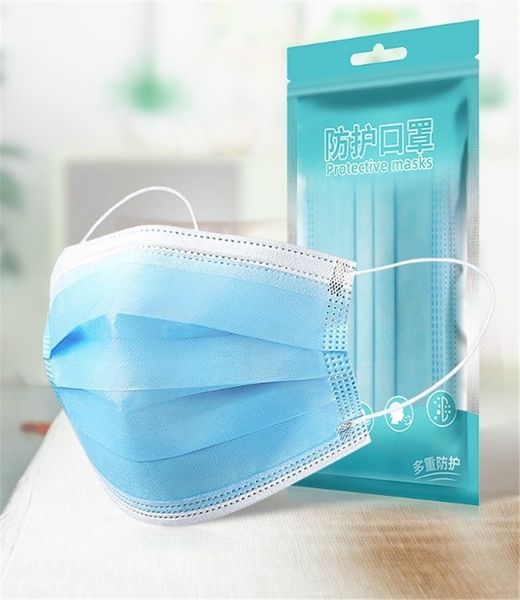 

dhl ship blue k facefiltration non woven fabric masks for dust particles sleep mask pollution pm2.5 haze d8jr