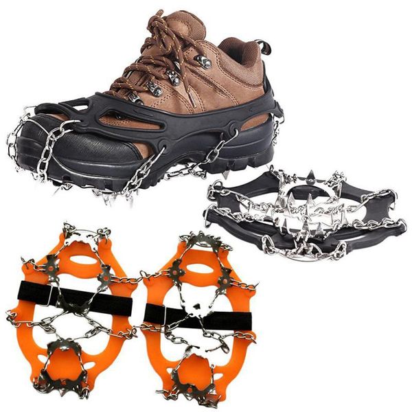 

outdoor ice snow 201 stainless steel welding non-slip shoe cover 19 tooth cramp xl