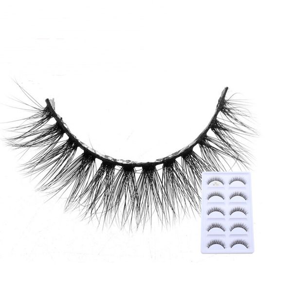 

5 pairs fake mink eyelashes 3d natural false eyelashes 3d mink lashes soft eyelash extension makeup kit cilios