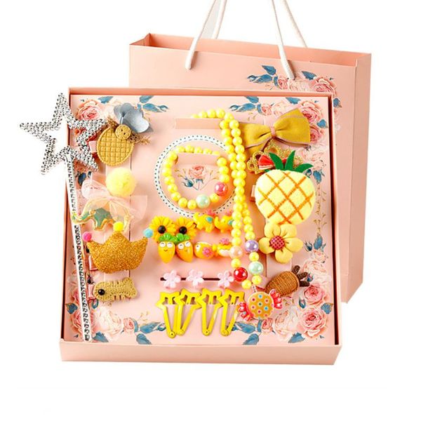 

28pcs главная стилизация инструмента симпатичных ребёнок портативного салон daily путешествие принцесса дети зажим для волос луки заколки му, Slivery;white