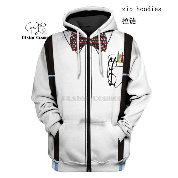 

plstar cosmos gentry professor tie 3d hoodies/shirt/sweatshirt winter autumn funny halloween christmas party cosplay streetwear, Black