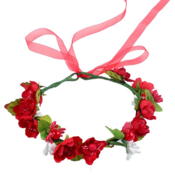 

children headdress flower garland flower beautiful bride headwear suit
