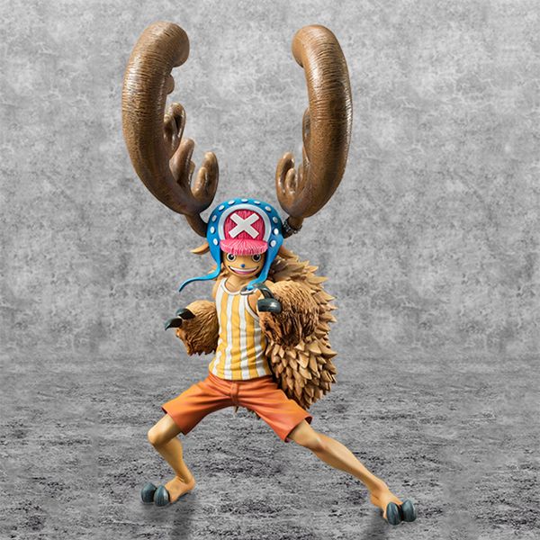 

anime one piece tony tony chopper monkey d. luffy 23cm pvc action figure toy classic model toys collectible t200603