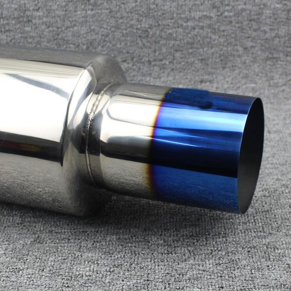 

car shape exhaust pipe universal vertical drum car exhaust pipe drum sound output 115mm tail