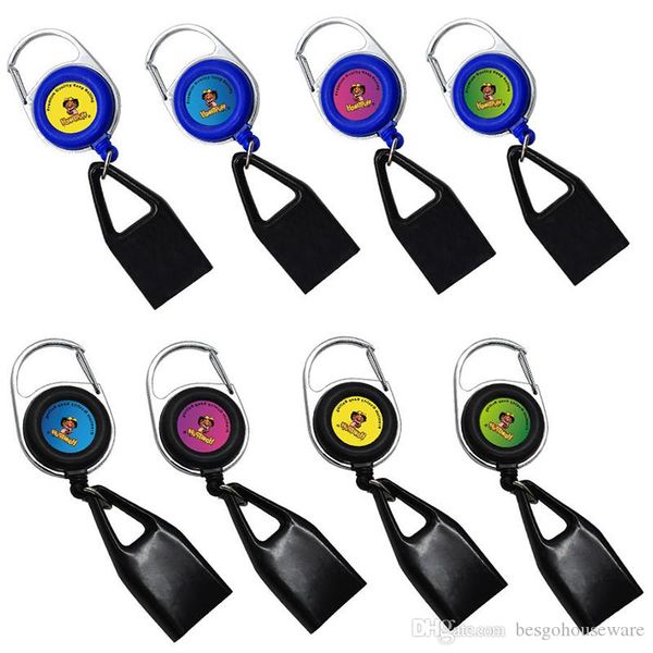 

Silicone Lighter Protective Leash Case Sleeve Holder Retractable Keychain Portable Innovative Lighter Holder Smoking Pipe Tools BH2246 CY