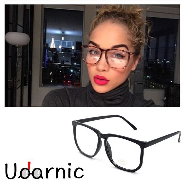 

big square optical frame nerd eye glasses retro nerd geek hippy eyewear mirror/clear/dark lens multi color frame 030-018, Silver