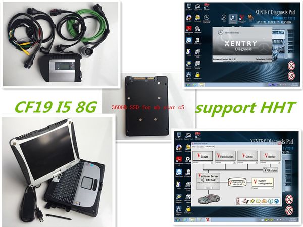 

a complete set car diagnostic tools, mb star c4 with wifi function and touch screen notebook cf-19 i5 8g with latest soft-ware