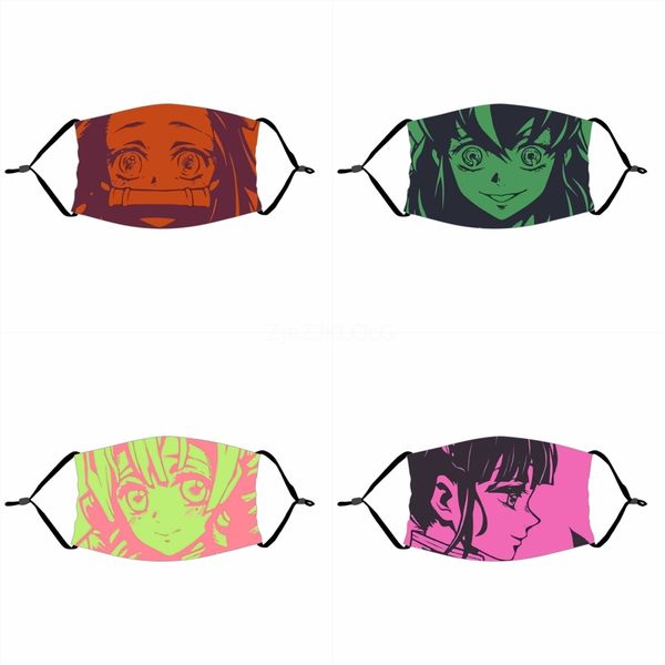 

print mask keep figting fa masks faric protective mask proof wasalelvgmi#383, Black