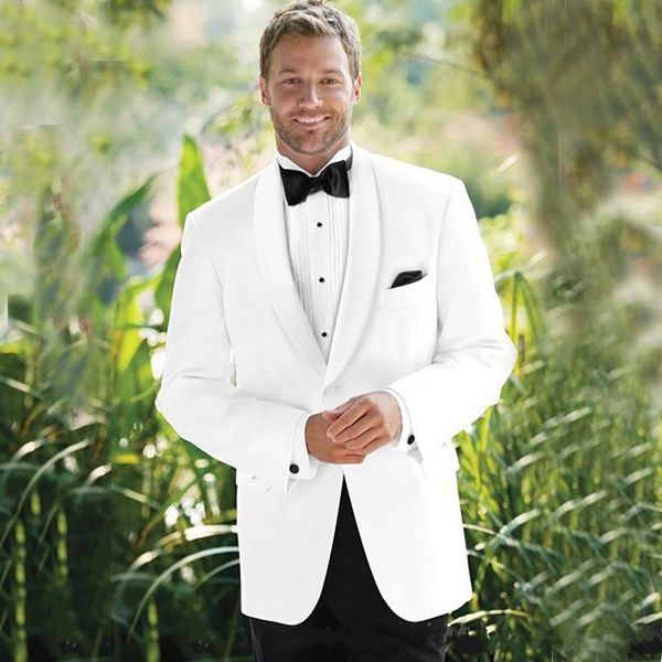 

новый белый мужчины костюмы свадебные смокинги slim fit жених носить 2 шт. (куртка+брюки) жених деловые костюмы лучший человек blazer 71, Black;gray