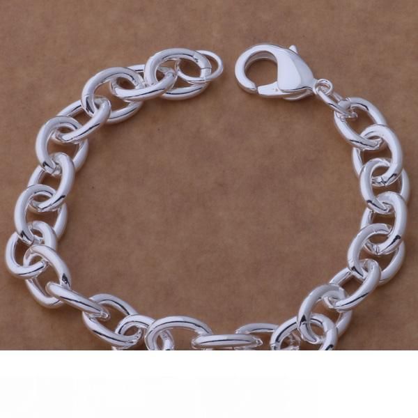 

with tracking number sale 925 silver bracelet omelet bracelet silver jewelry 20pcs lot 1583, Black