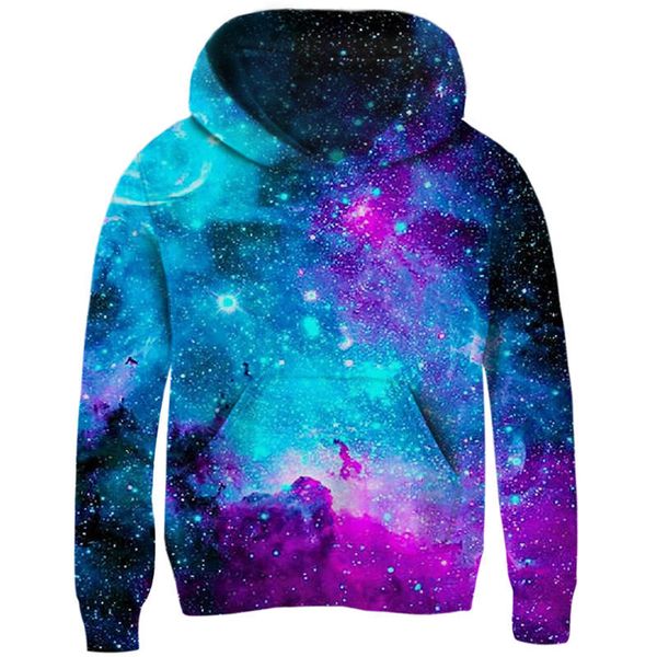 

space galaxy hoodies girls boys outerwear 3d brand clothing sweatshirt hooded autumn pullover 5 7 9 11 year kids clothes t191230, Black
