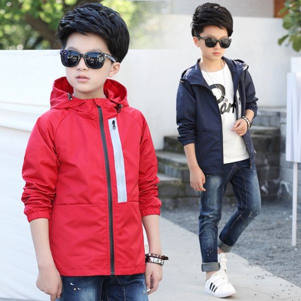 

2020 new windbreaker jacket boys waterproof hooded casual children clothing kids sports outwear & coats spring, Camo