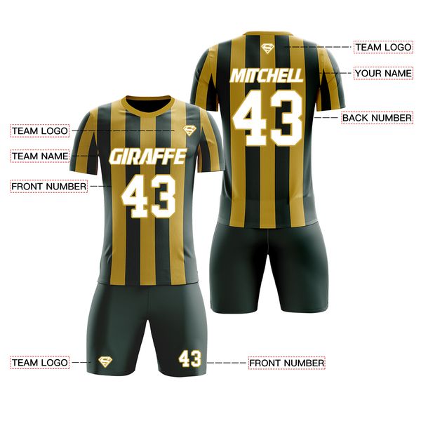 

men custom soccer jersey football uniform for boys kit form set sports tracksuit, Black