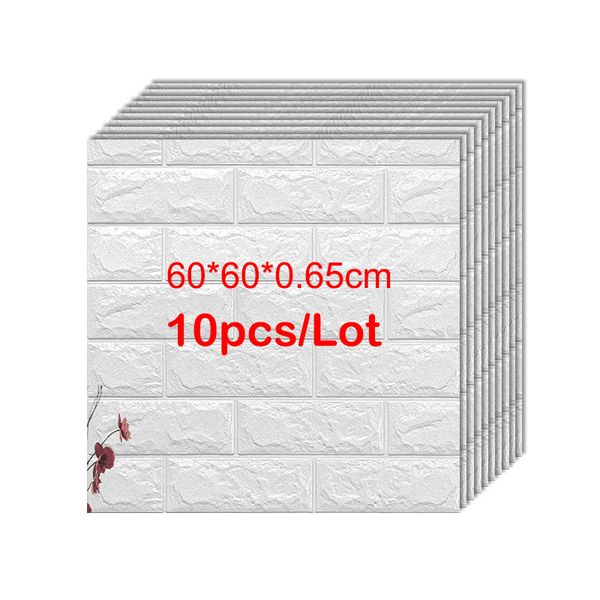 

self adhesive waterproof tv background brick wallpapers 3d wall sticker living room bedroom decorative stickers 60*60*0.8cm
