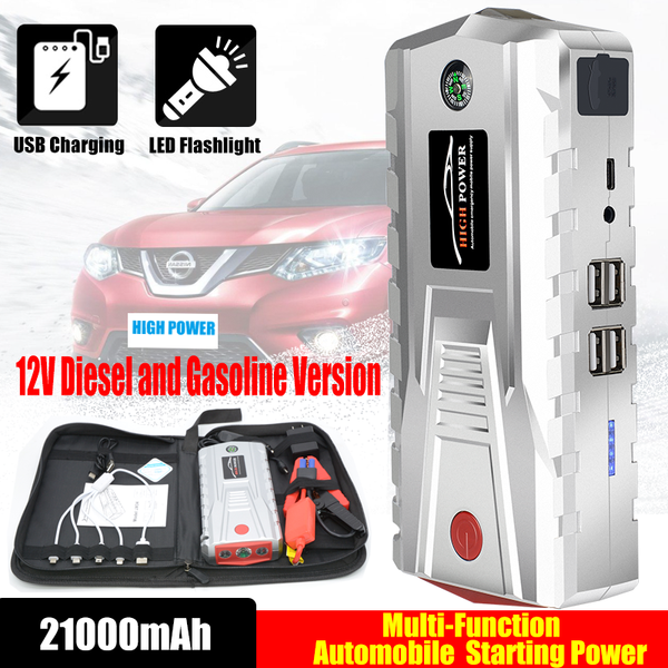 

21000mah car jump starter 800a 12v external car battery muiti-function vehicle emergency battery starter power bank