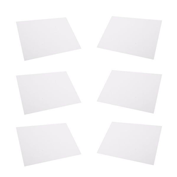 

6pcs diy printer inkjet white shrink plastic sheets drawing paper film for making jewelry /pendant charms / earring / key chain dull polish