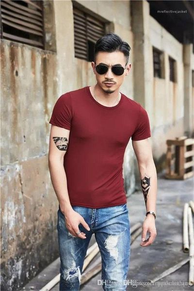 

short sleeve o neck casual print solid color mens designer tshirts summer, White;black