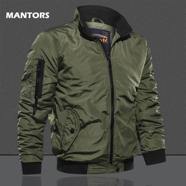 

m-5xl men's bomber jacket autumn solid zipper jacket coats 2019 casual stand collar men outerwear pilot costume, Black;brown