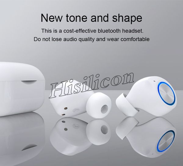 

80pcs 5colors tw60 tws wireless sport bluetooth 5.0 earphone with true stereo headset for smart phones pk i12 inpods12 i14 i11