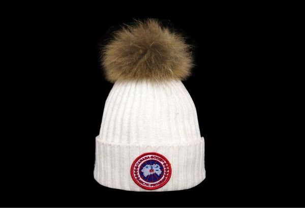 

2019 canada men de igner hat bonnet winter beanie knitted wool hat plu velvet cap kullie thicker ma k fringe gorro beanie high quality
