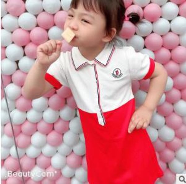 

известный бренд полосатые платья девушки с коротким рукавом лето девочка вырезать одежду a-line платья девушки платье принцессы свадебные пл, Red;yellow