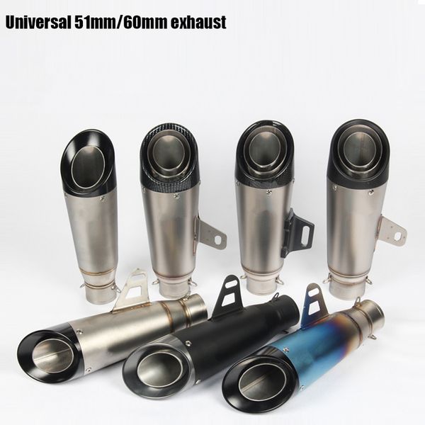 

for motorcycle exhaust pipe escape modified motorbike laser marking 51/61mm muffler for cbr1000rr s1000rr ninja250 r6