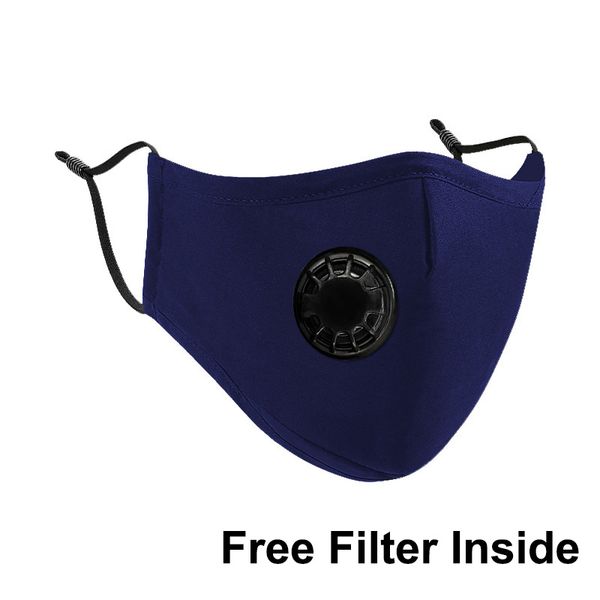 

filter cycling face pm2.5 mask with respirator valve mouth mask anti dust protective outdoor sports outdoor motorcycle bicycle ffa3438 10, Blue