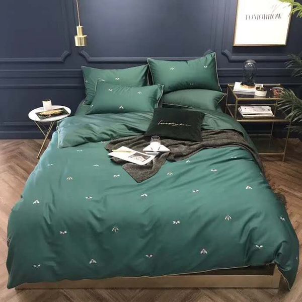 Mengziqian New Cotton Bedding Sheets Quilt Cover Pillowcase Double