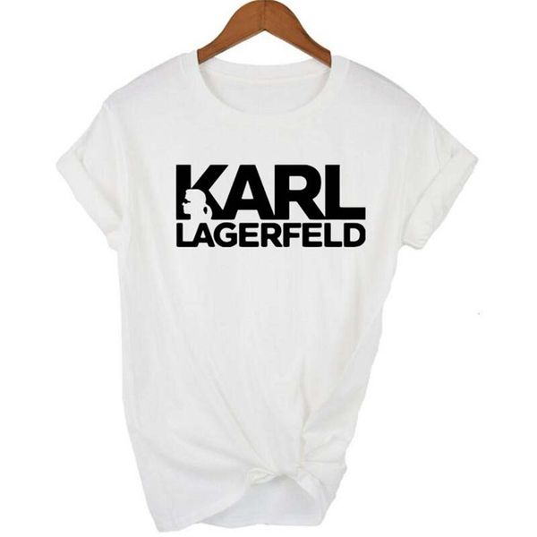 

Karl Designer Printed Womens Tshirts Lagerfeld O-Neck Short Sleeve Womens Tops Summer Ladies RIP Casual Tees
