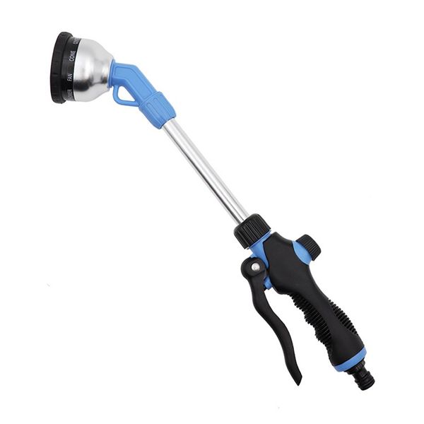 

long handle spray hand-held high pressure water gun nozzle irrigation outdoor gardening watering pole aluminum alloy adjustable