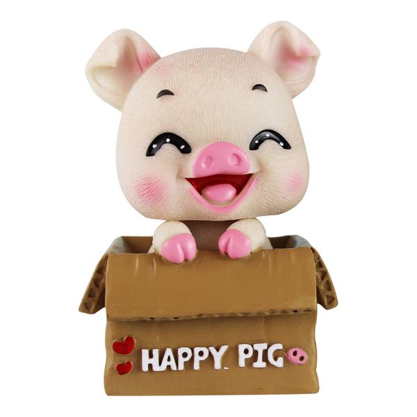 

happy pig craft accessories family office auto ornaments decoration accessories #bc