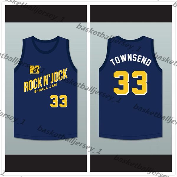 

custom made coach robert townsend 33 violators basketball jersey second annual rock n' jock b-ball jam 1992-1 man youth size s-5xl, Black;red