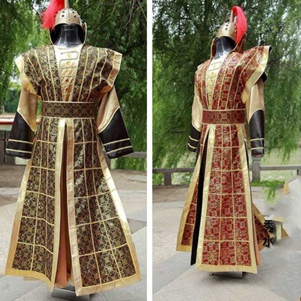

chinese national hanfu yellow red ancient china costume hanfu men clothing traditional national tang suit stage costume dwy1139, Black;red