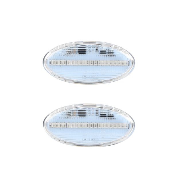 

2x car side light led sidermarker lamp dynamic flowing sequential turn signal light for 2 3 5 6 bt-50 mpv 2000-2013 white