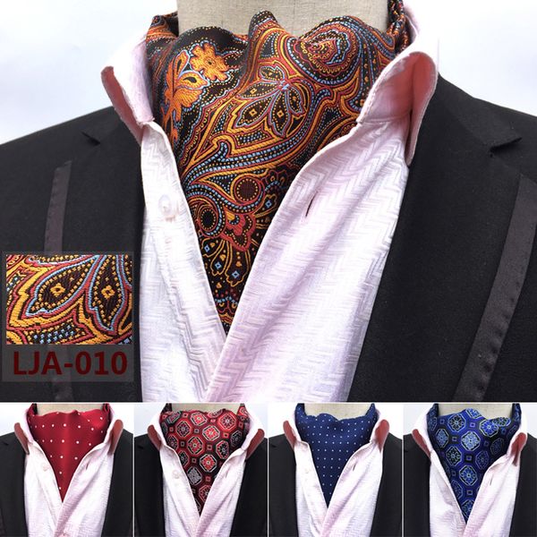 Moda retro paisley gravatas masculinas casamento formal cravat estilo britânico cavalheiro terno de seda cachecóis negócios nectie