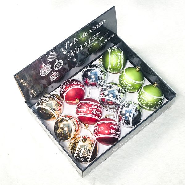 

pendant christmas balls home l occasions event 12pcs/box xmas decoration parties ornament
