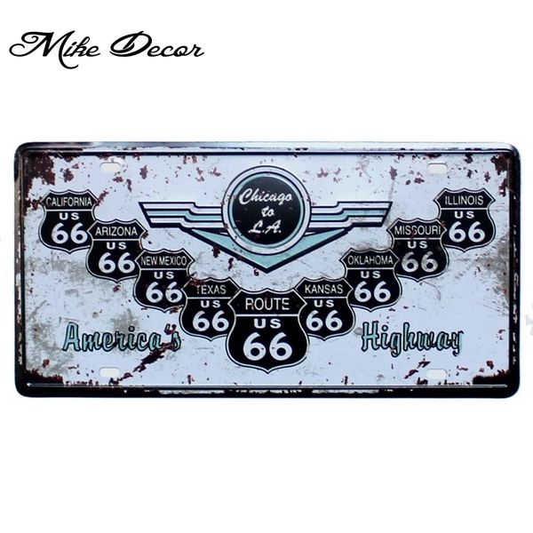 

mike86] chicago route66 фресок паб кафе декор для номеров craft metal вход 30 * 15 cm d-500 другие home decor