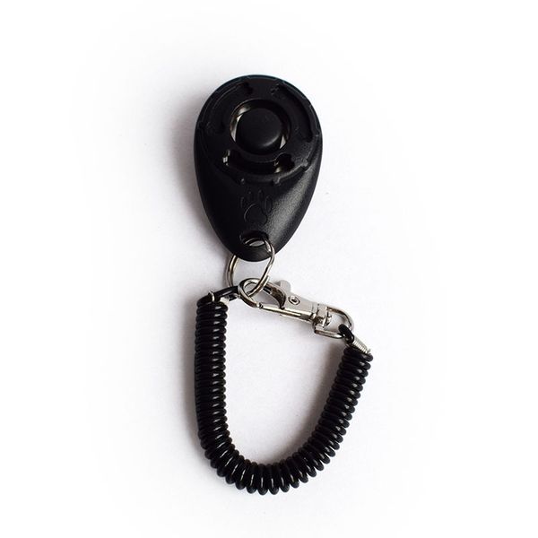 

1 pc pet cat dog training clicker пластиковые новый собаки нажмите trainer aid too регулируемая цепь ремешок sound key