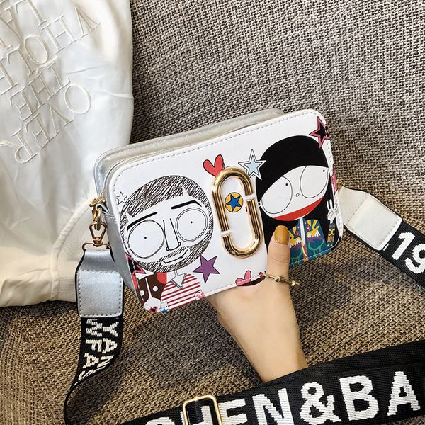 

2020 новая мода сумки для женщин ladies cartoon печати crossbody плеча прочный сумки летние