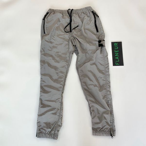 

mens designer pants nylon meatl pants functional overalls fashion brand sports trousers casual fitness high street long pants, Black